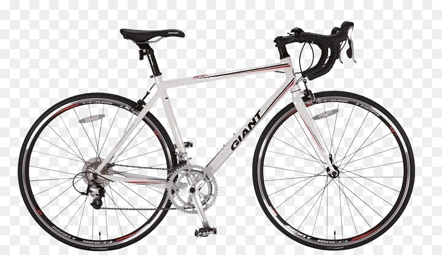 Fahrrad-Rahmen, Fuji Bikes Giant Fahrräder Rennrad - Ein weißes Fahrrad