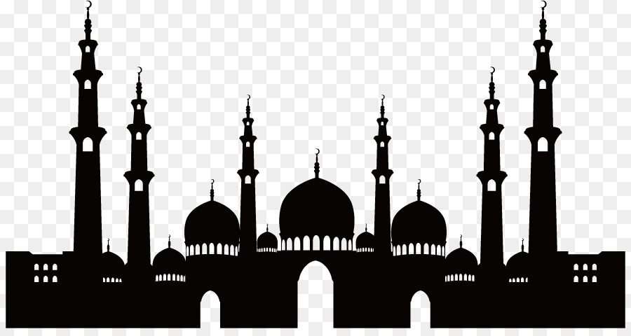 La moschea di architettura Islamica - Moschea silhouette materiale