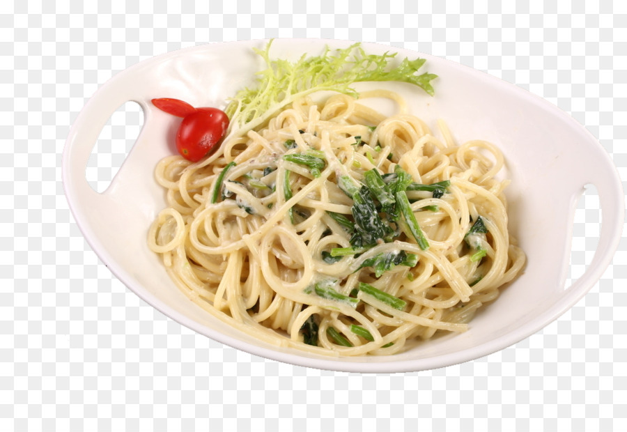 Spaghetti aglio e olio Chow mein Lo mein Spaghetti alle vongole Chinese noodles - caratteristiche ramen insalata