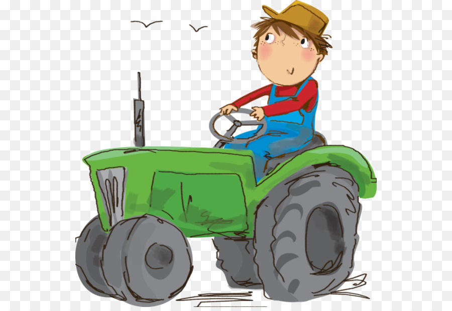 Child Cartoon png download - 600*612 - Free Transparent Tractor png Download.  - CleanPNG / KissPNG