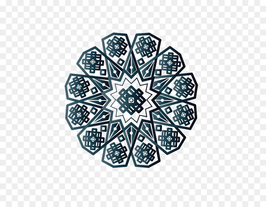Islamische geometrische Muster - Eine dunkelblaue islamischen Muster