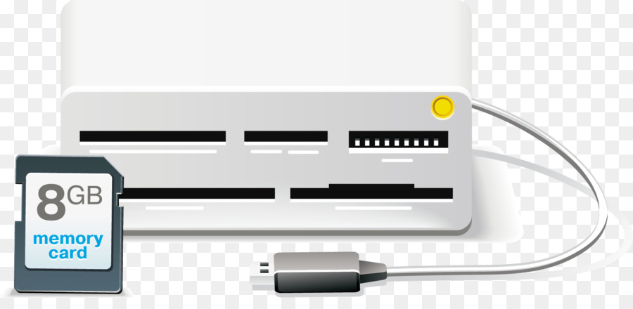 Lettore di schede di memoria lettore di schede di Memoria USB - Vettore Stampante