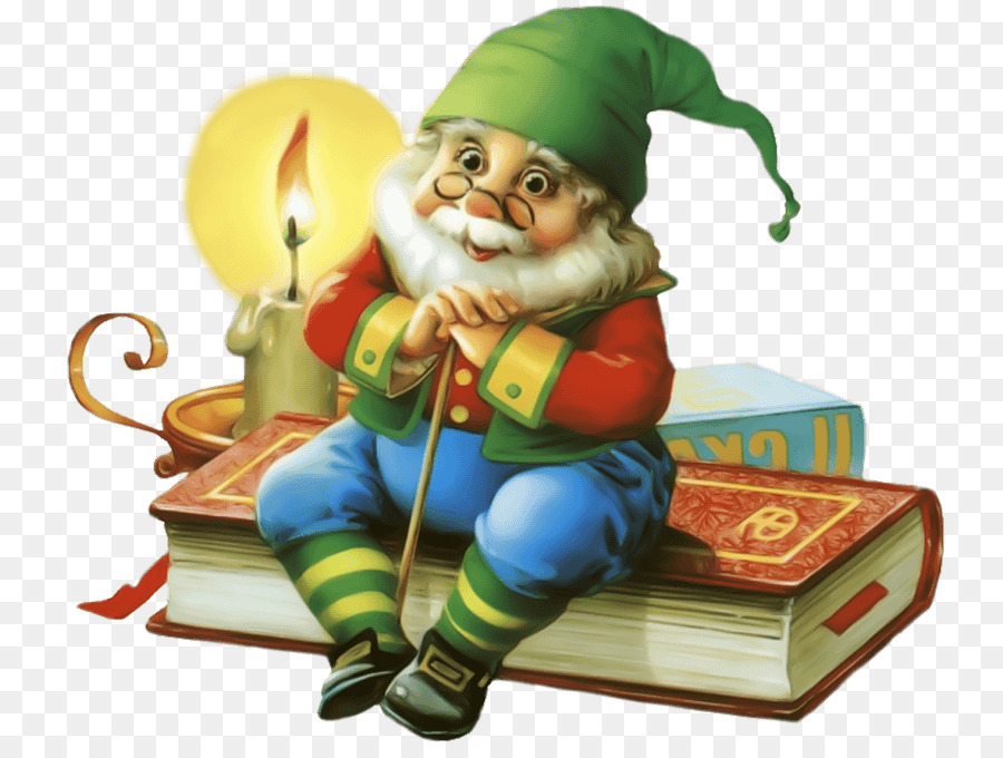 Goblin Giáng Sinh Elf Lùn - Lùn ngồi cuốn sách
