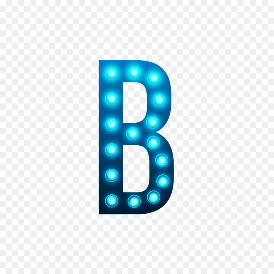 Licht Buchstaben B - Leuchtende Lampe Buchstaben B