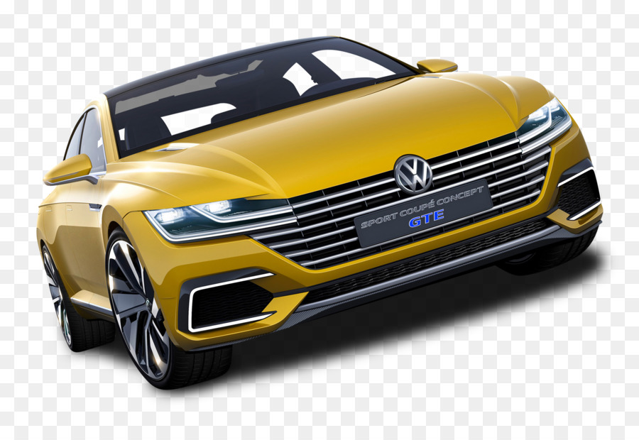 Der Genfer Autosalon hat der Volkswagen CC Auto Volkswagen Touareg - Gelb VW Sport Coupé GTE-Auto