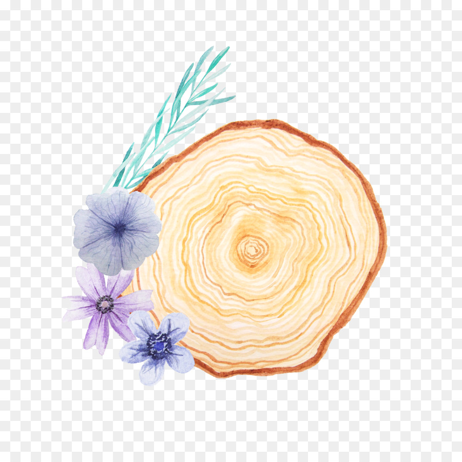 Aquarell-Blumen Grafik Lila - Schöne Lavendel