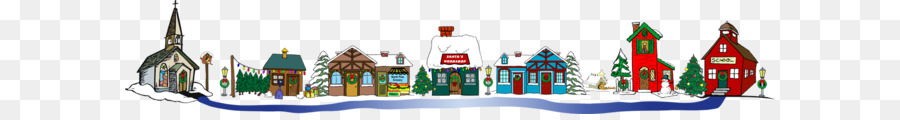 Babbo Natale villaggio di Natale Clip art - stazione sciistica clipart