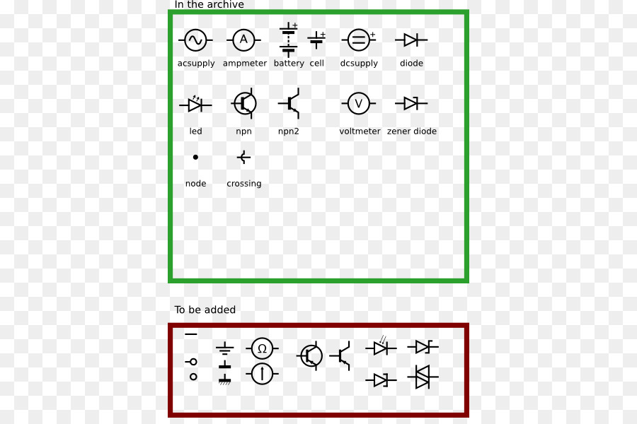 Elektronische symbol der Elektronischen Schaltung, Schaltplan Schaltplan der Elektrischen Verdrahtung - Summer Cliparts