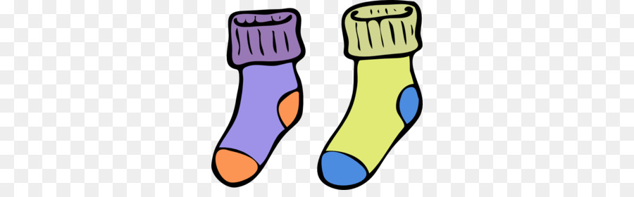 Socke in Schwarz und weiß-clipart - Socken cliparts