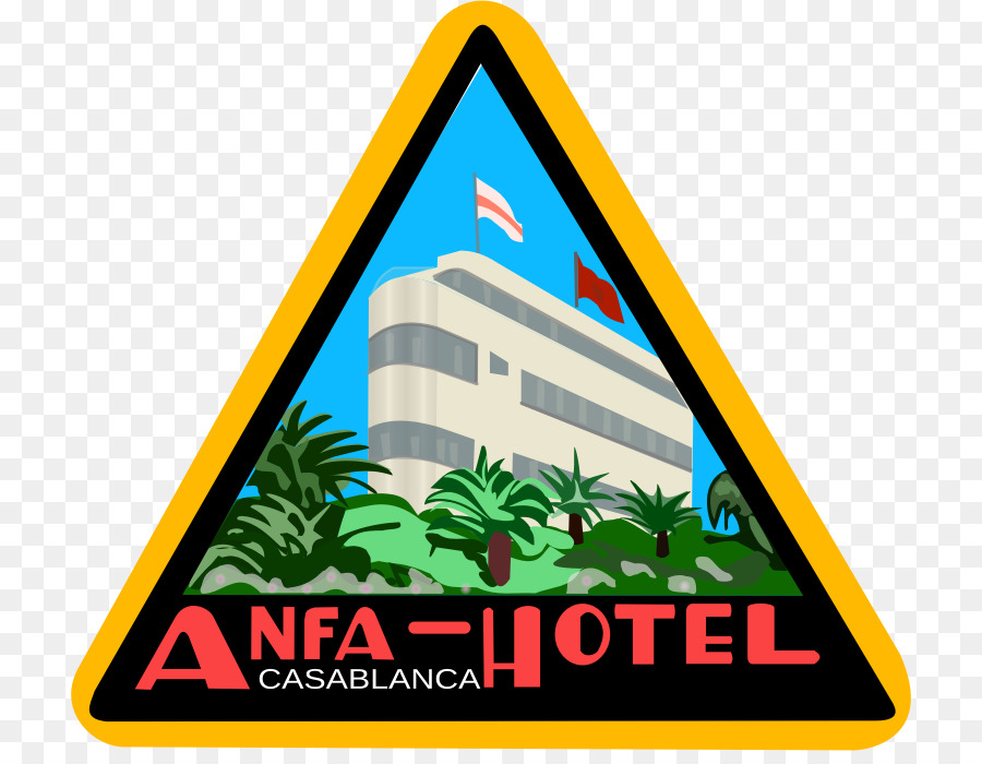 Casablanca Adesivo Hotel Etichetta 