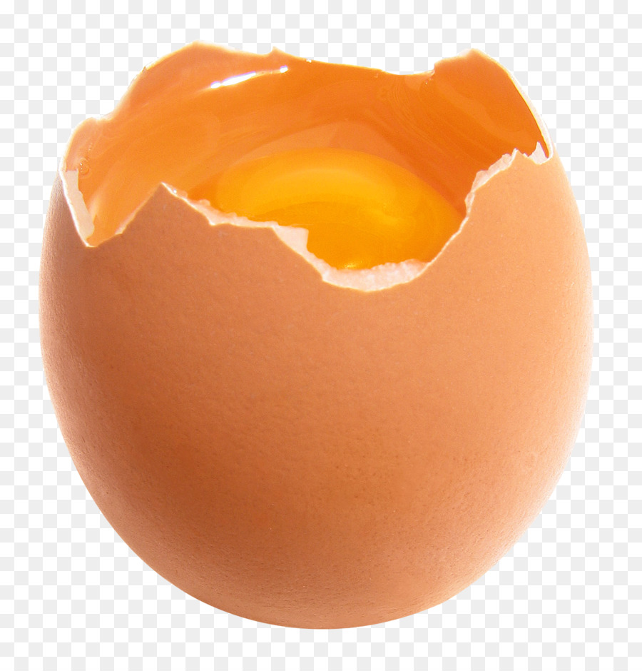 Hühnerei Eigelb - Gebrochenes Ei