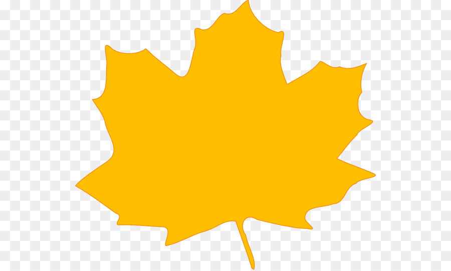 Foglia d'autunno di colore Arancione Clip art - grandi foglie clipart