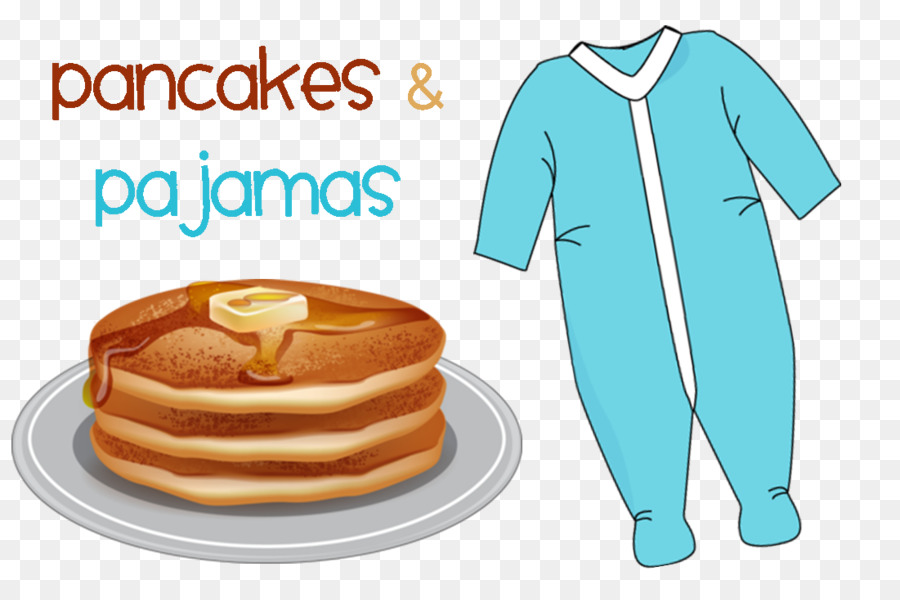 Pfannkuchen Pyjama-Frühstück mit Hash browns Clip-art - Pj Cliparts