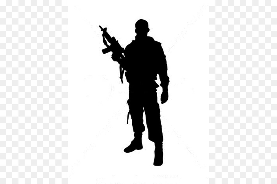 Soldier Silhouette Militär clipart - Soldier Silhouette