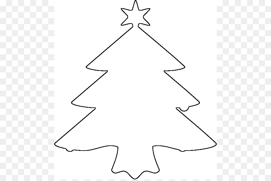 Christmas tree Outline Clip art - Umriss Von Einem Baum Zeichnen