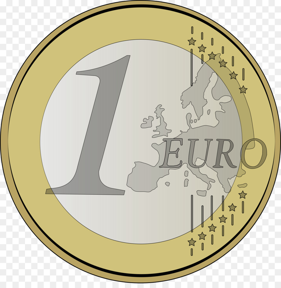 1-euro-Münze-Euro-Münzen - Euro-Münze PNG-Fotos