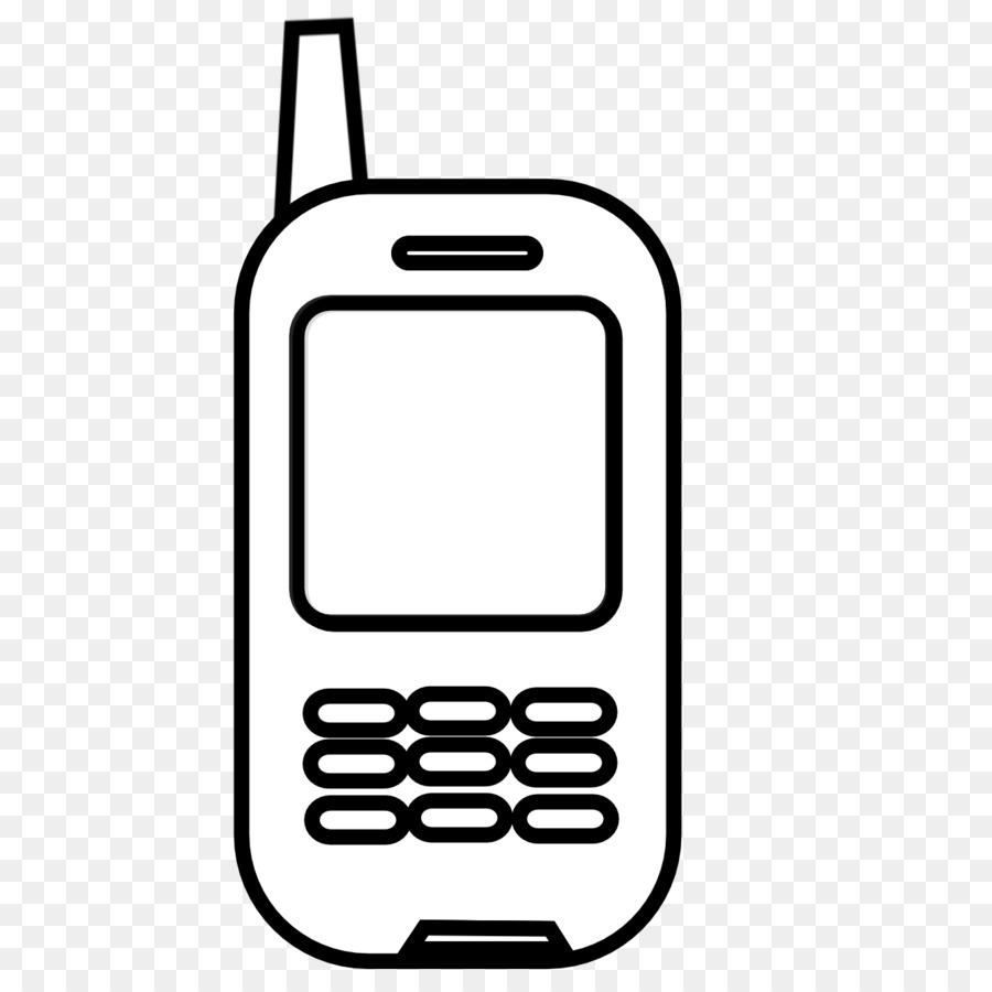 Telefono bianco e Nero, Clip art - cella clipart