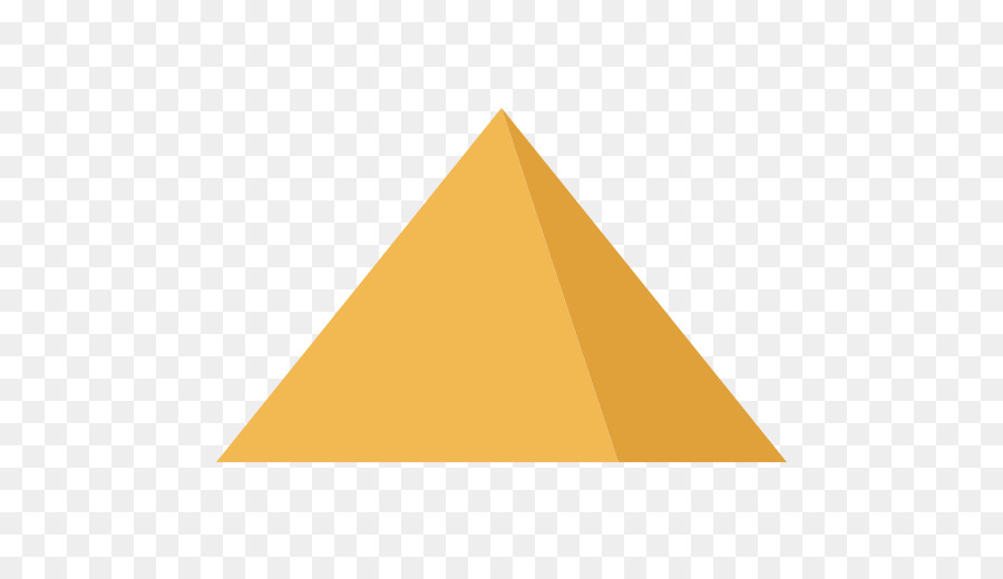 Triangolo Giallo Piramide Modello - Piramidi PNG Foto