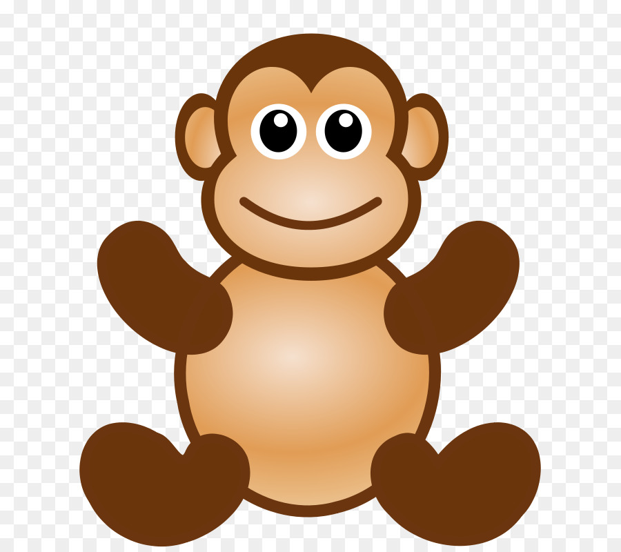 Monkey Face Clip art - Traurig Affe-Gesicht