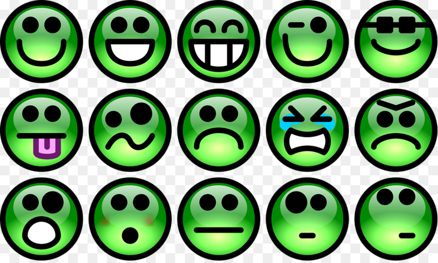 Smiley-Emoticon-clipart - Green Smiley-Gesicht