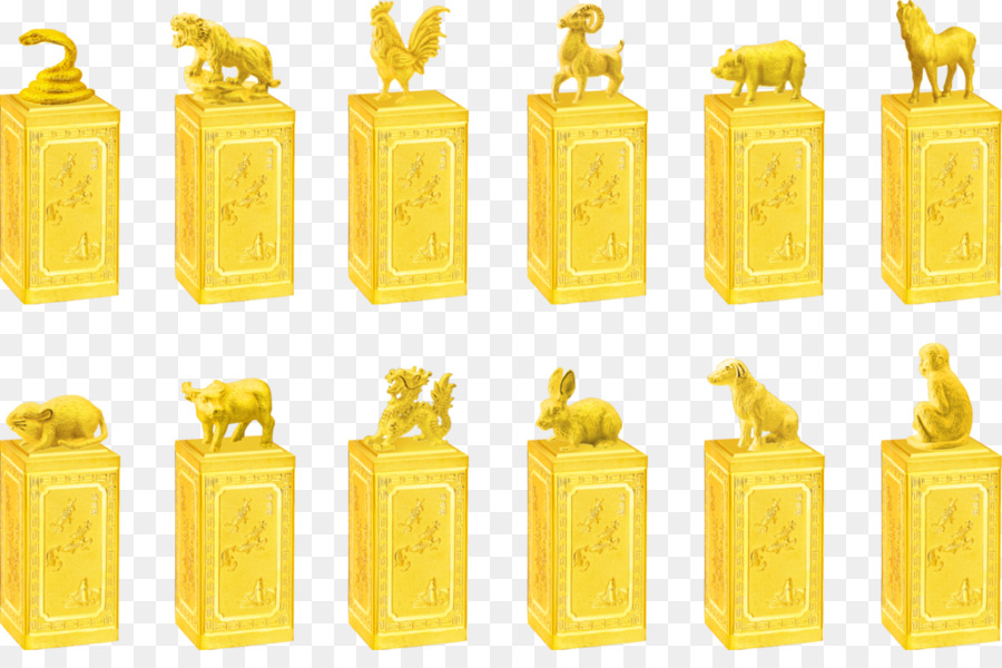 Zodiaco cinese Scimmia d'Oro - Zodiac Gold Seal