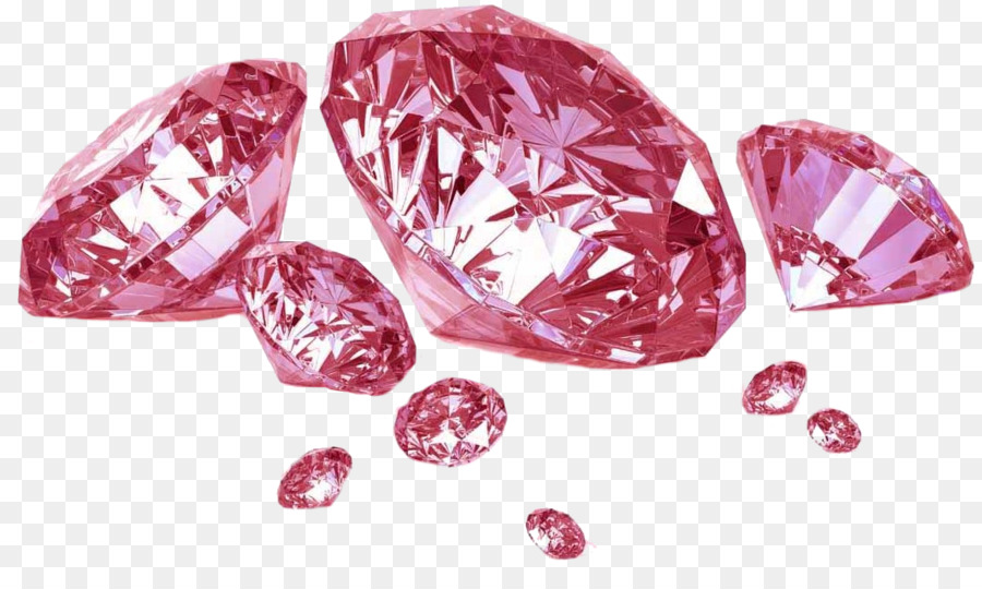 Kim cương màu đồ trang Sức Quý - Bạch kim Cương màu Hồng PNG