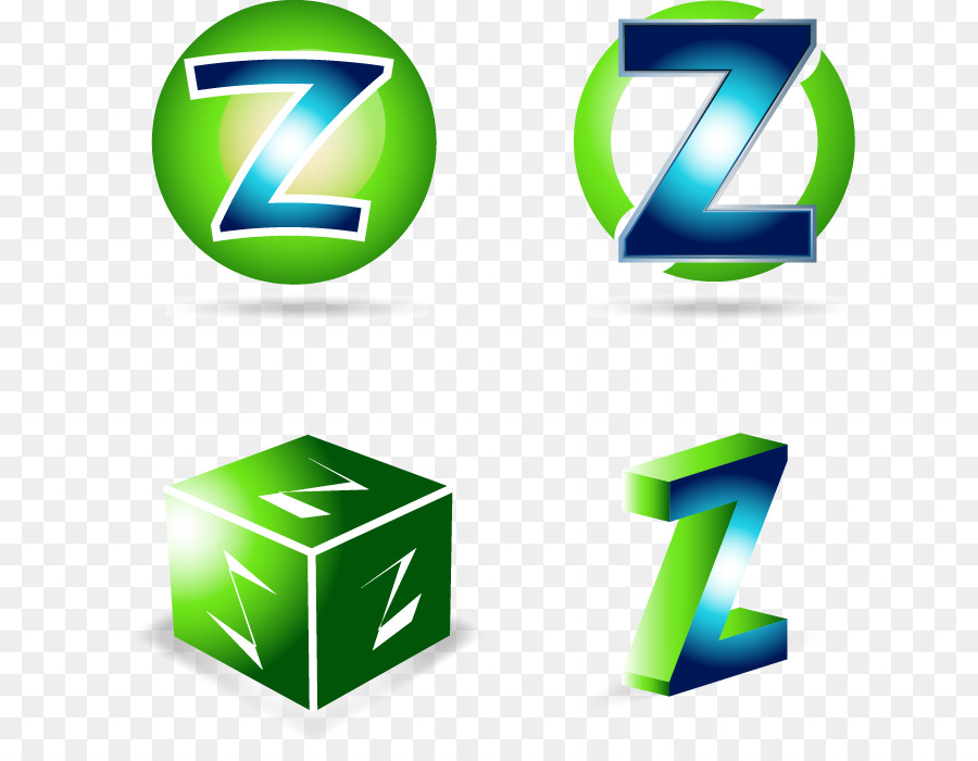 Logo Stock-illustration Illustration - Grün lackiert Buchstabe Z-Muster