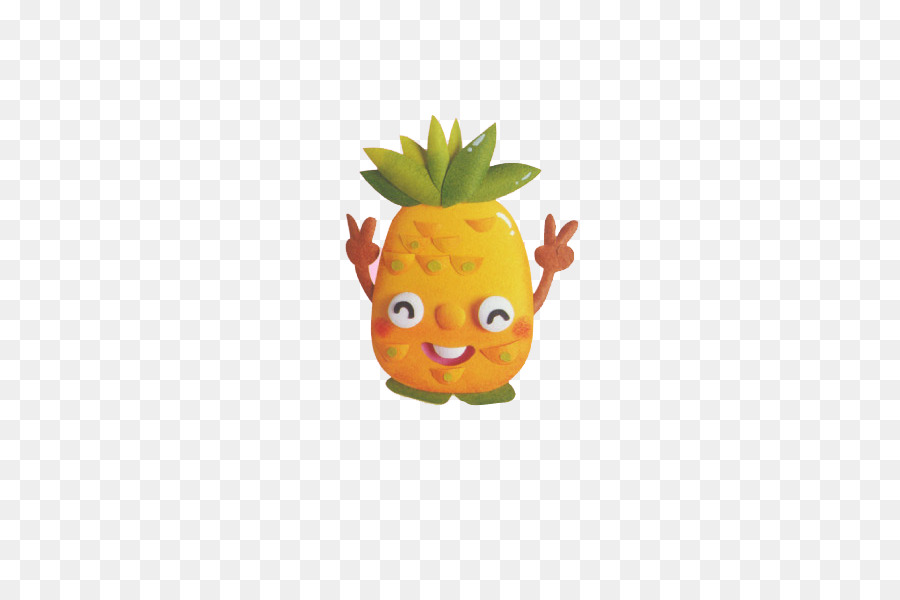 Ananas Succo Di Frutta Cartoni Animati - Fumetto smiley ananas