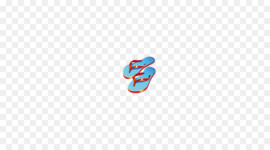 Logo Marke Blauer Schrift - Sandalen