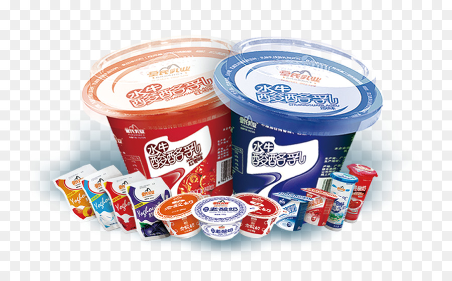 Dickmilch Joghurt-Plakat - Joghurt Haufen