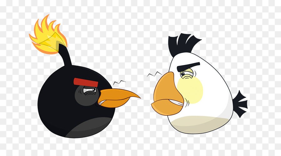 Angry Birds Stella-Cartoon Wallpaper - Explosive Vögel stritten