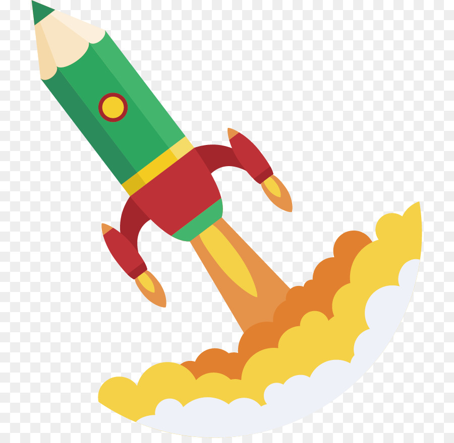 Bleistift Rakete - Vektor kreative Bleistift-Rakete