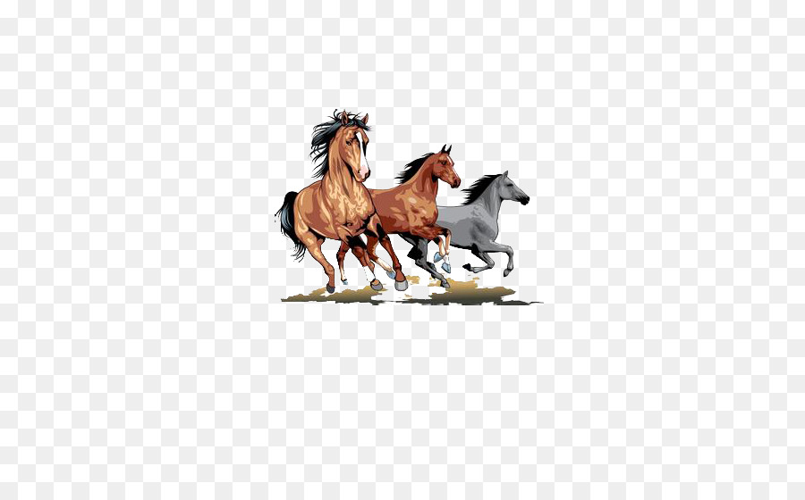 Mustang Hengst Wild horse Clip art - Braunes Pferd