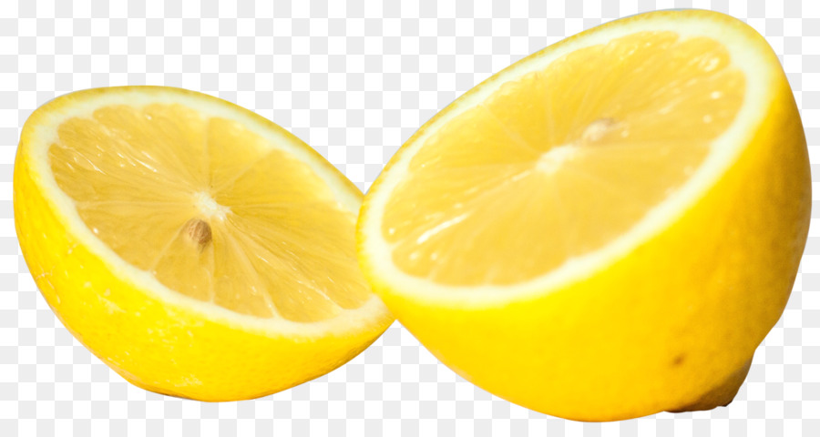 Zitrone-Limette trinken Citron Gelb - Frisch Geschnittene Halbe Zitrone