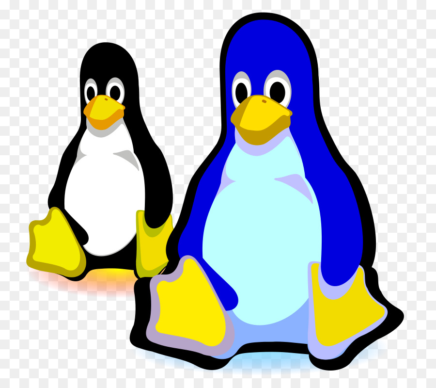 T-shirt di Tux, il Pinguino di Linux systemd - Nero blu cartone animato pinguino