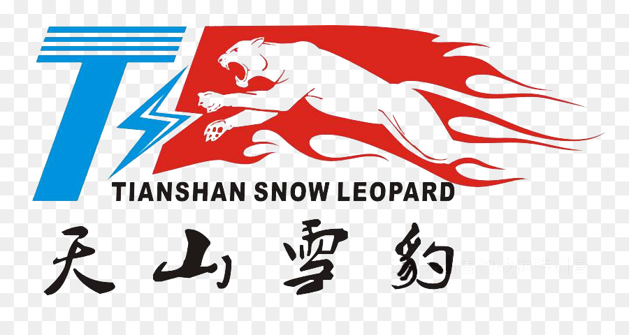Der Schneeleopard-Icon - Tianshan Schnee-Leopard-text und Symbole