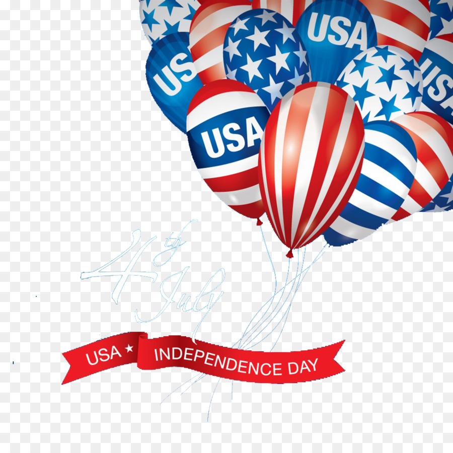 Bandiera degli Stati Uniti, il Giorno dell'Indipendenza, il Giorno di Lavoro - Il Giorno dell'indipendenza, celebrazione palloncini