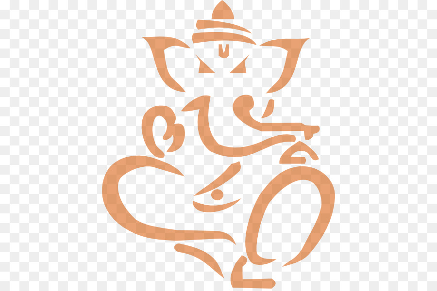 Ganesha Disegno Clip art - ganpati linea arte vettoriale
