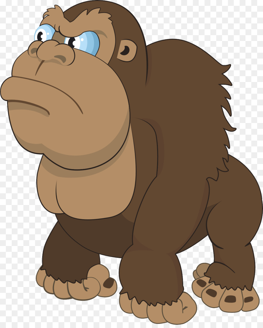 Gorilla-Cartoon-Affe-Zeichnung - King Kong