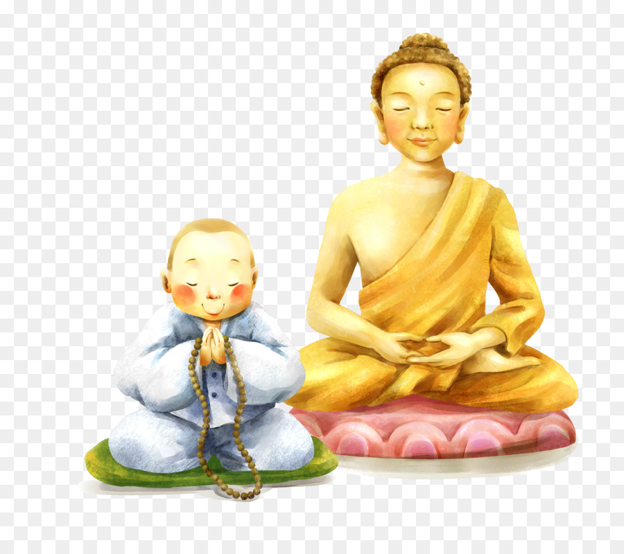 Oshu014d Buddhaschaft Im Buddhismus Zazen Su0101dhanu0101 - Handbemalte Buddha Mönch