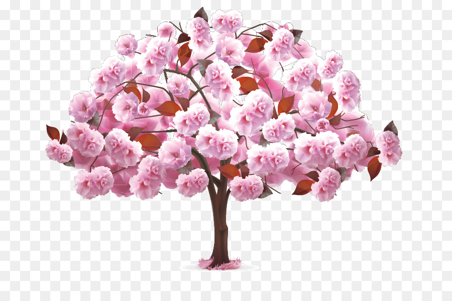 Garten-Rosen-Blume Kirschblüte - Lila Muster