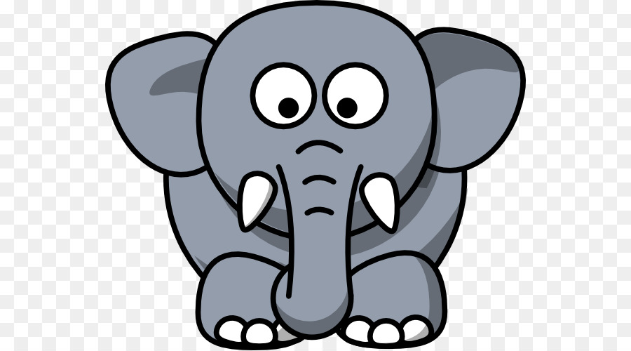Con voi châu phi, châu Á, con voi Clip nghệ thuật - con voi màu xám.