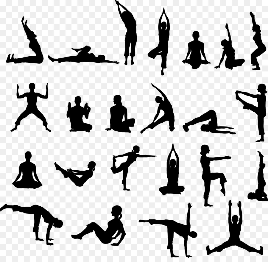 Hatha Yoga Pradipika Asana esercizio Fisico - esercizio silhouette clipart