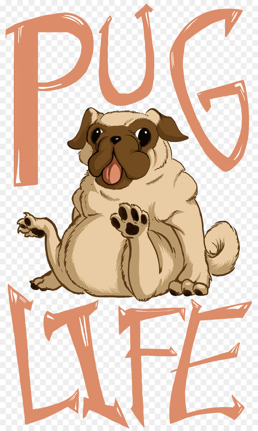 T-shirt Pug Mockup - Pug Vita PNG Download Gratuito