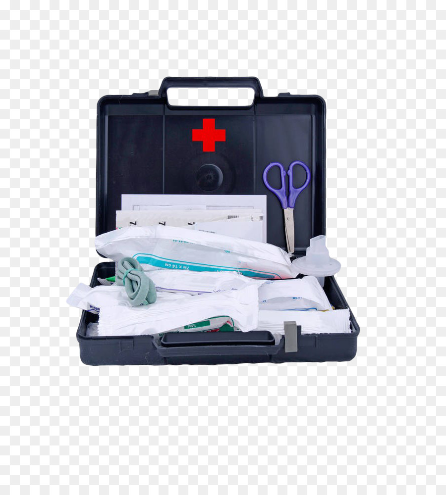 Erste-Hilfe-kit Bandage Stock-Fotografie - Schwarzes medical erste-Hilfe-kit