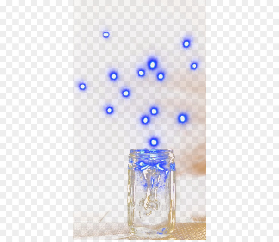 Blau-Glas-Muster - Glühwürmchen