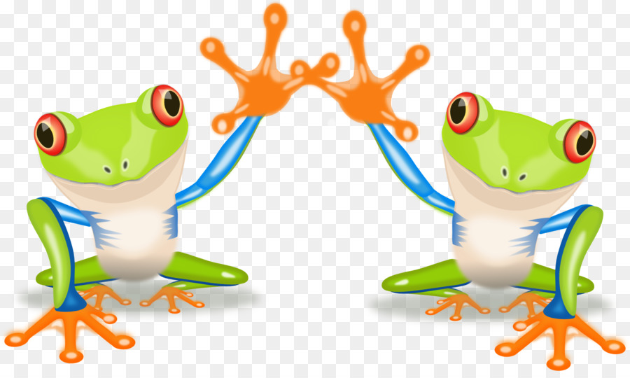 Red-eyed tree frog Australian green tree frog Clip-art - Happy Frog