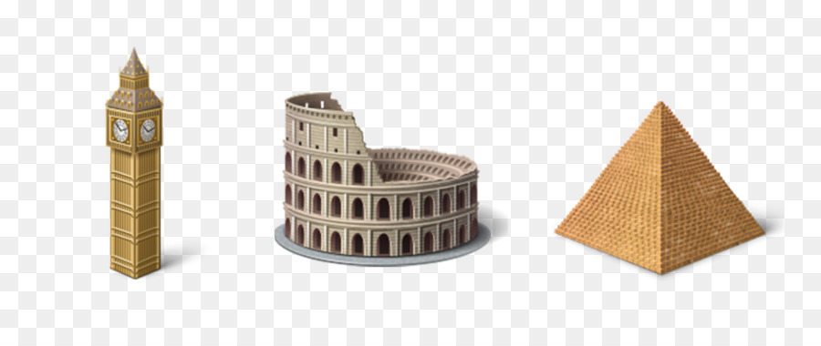 Apple formato Immagine dell'Icona Icona - Big Ben Colosseo Piramide