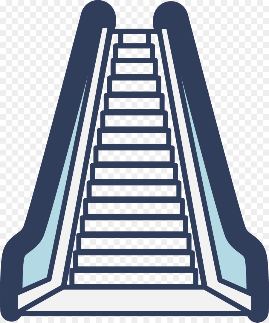 Rolltreppe Treppe Aufzug - Cartoon-Vektor-Rolltreppe