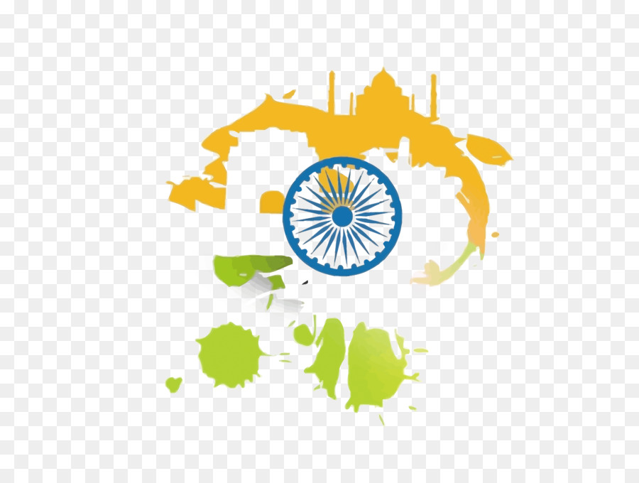 L'Indipendenza indiana Giorno la Bandiera dell'India - Vettore di inchiostro India il Giorno dell'Indipendenza